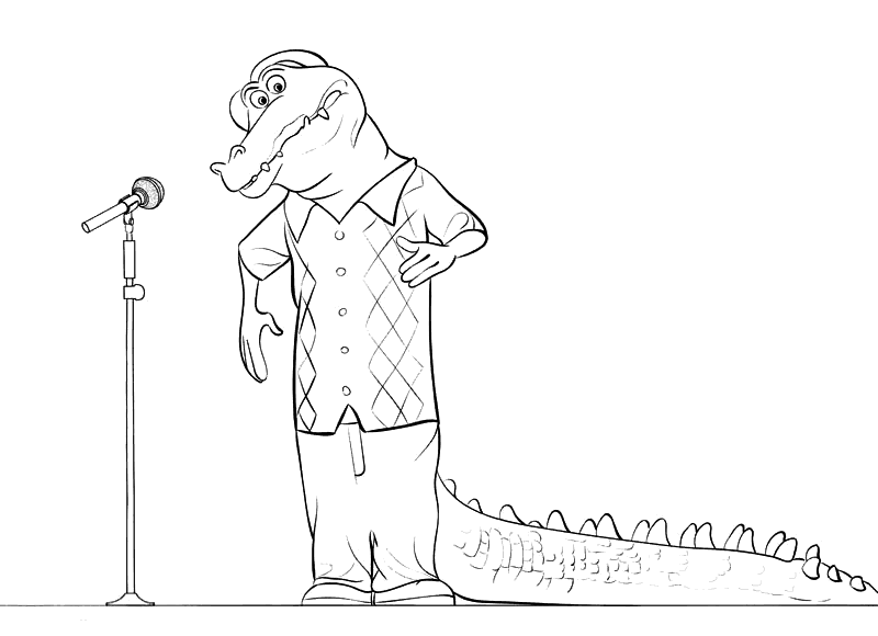 Sing nooshy coloring page