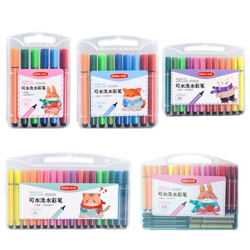 Generic nora drawing washable watercolor pen set colour colors best price online ypt