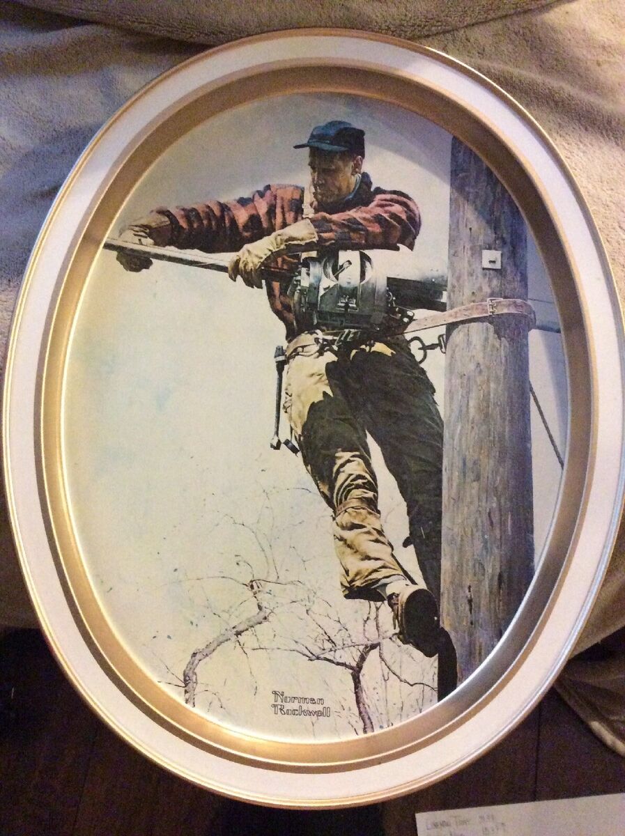 Notman rockwell the lineman tin