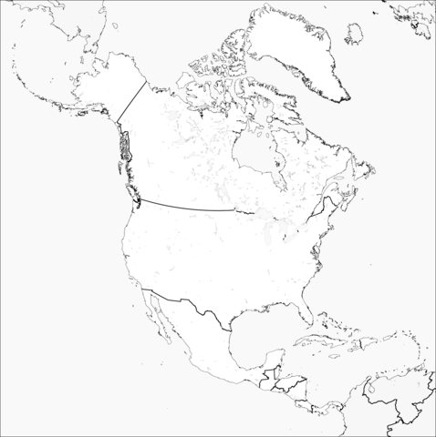 North america map coloring page free printable coloring pages