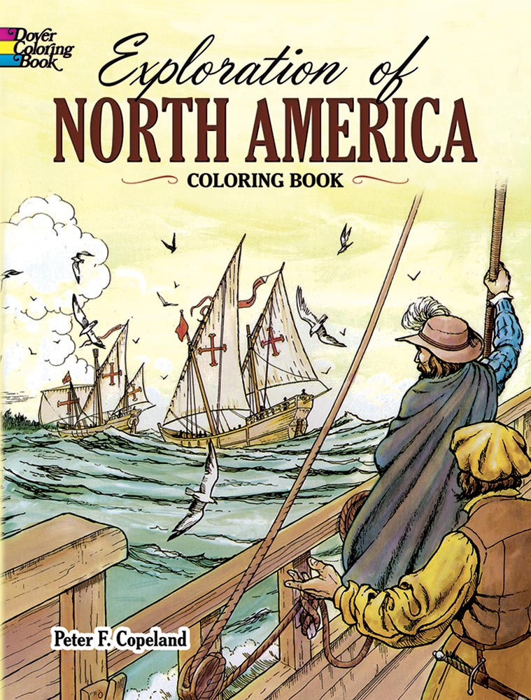 Exploration of north ameri coloring book