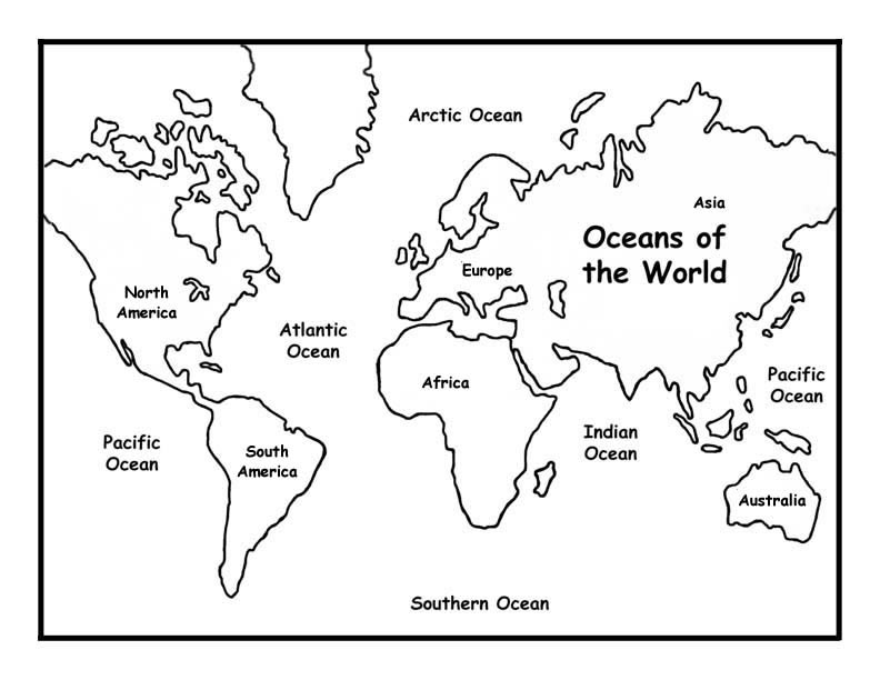 Coloring pages world map coloring pages