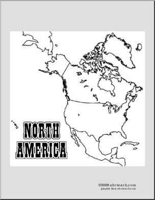 Map north america