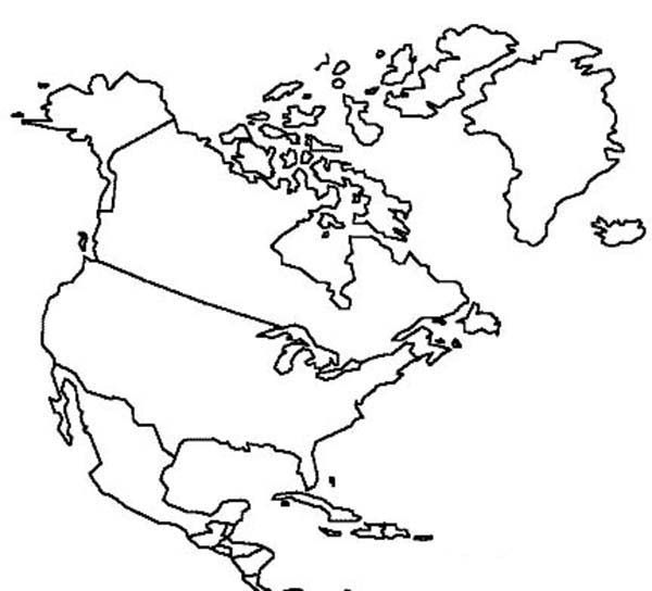 Map of north america