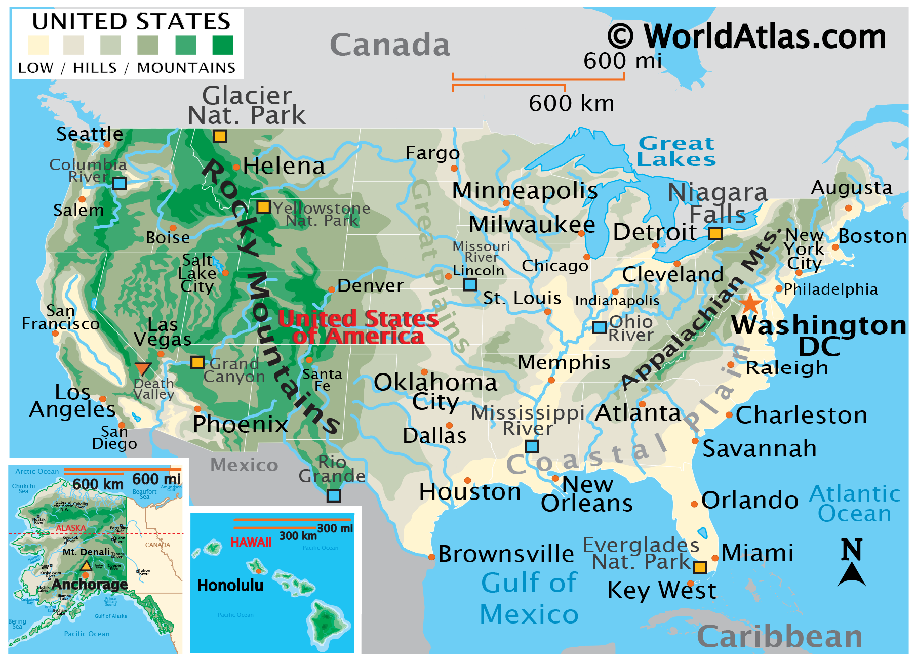 United states map