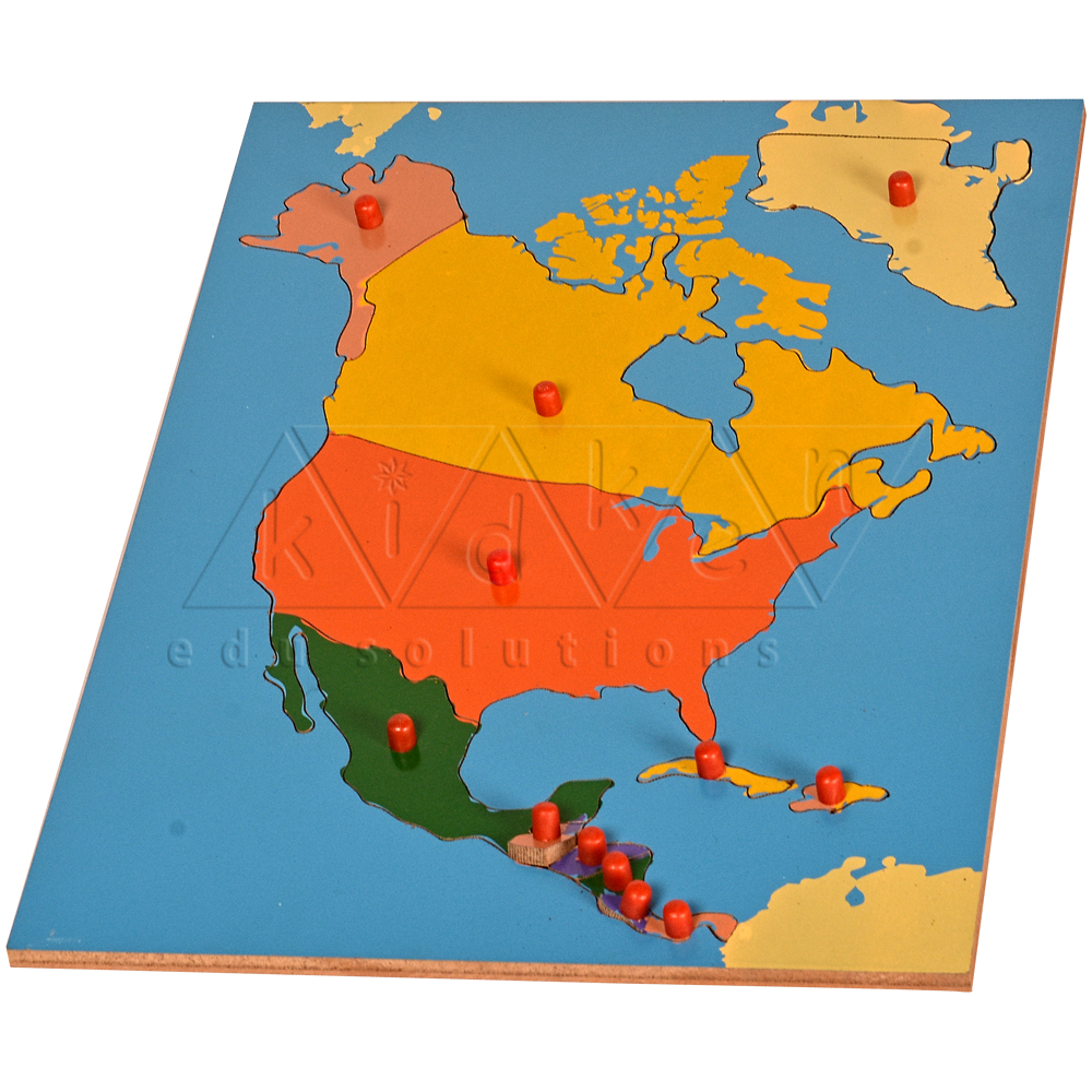 Map puzzle north america â br