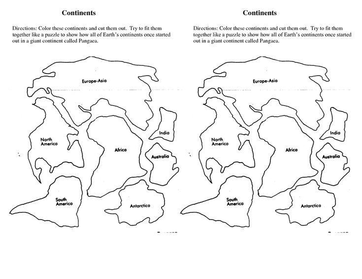 Continents cut outs printables world map coloring page world map printable world map puzzle