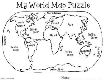 Pin by chantal porter on continents world map puzzle map puzzle social skills for kids