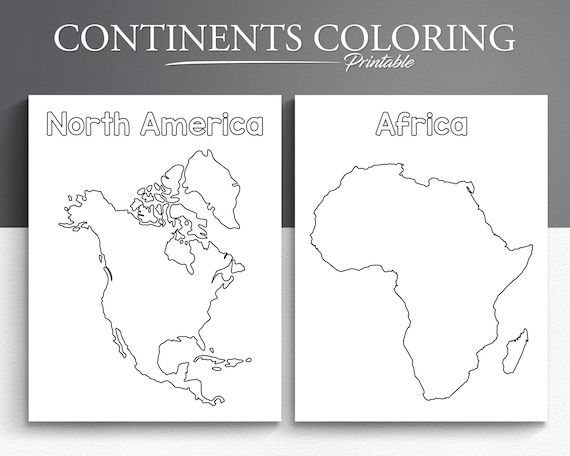 Printable continents coloring pages for kids geography color page social studies coloring page download now