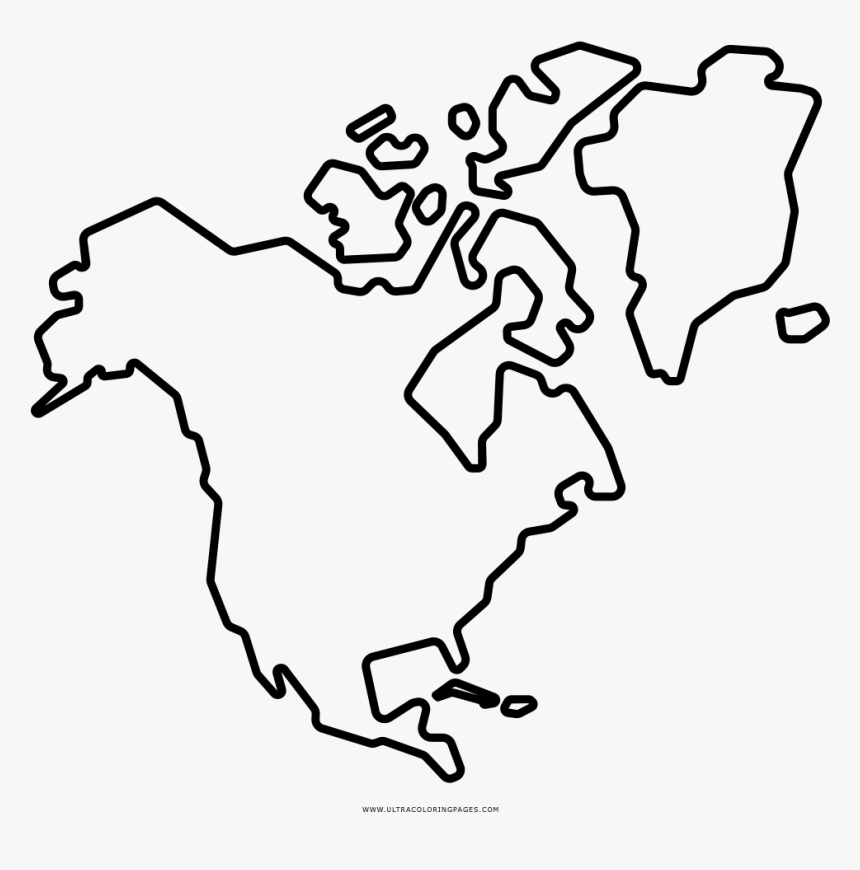 North america coloring page ultra pages