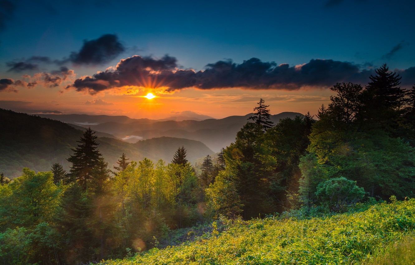 Wallpaper dawn morning usa north carolina mount mitchell images for desktop section ððµðð