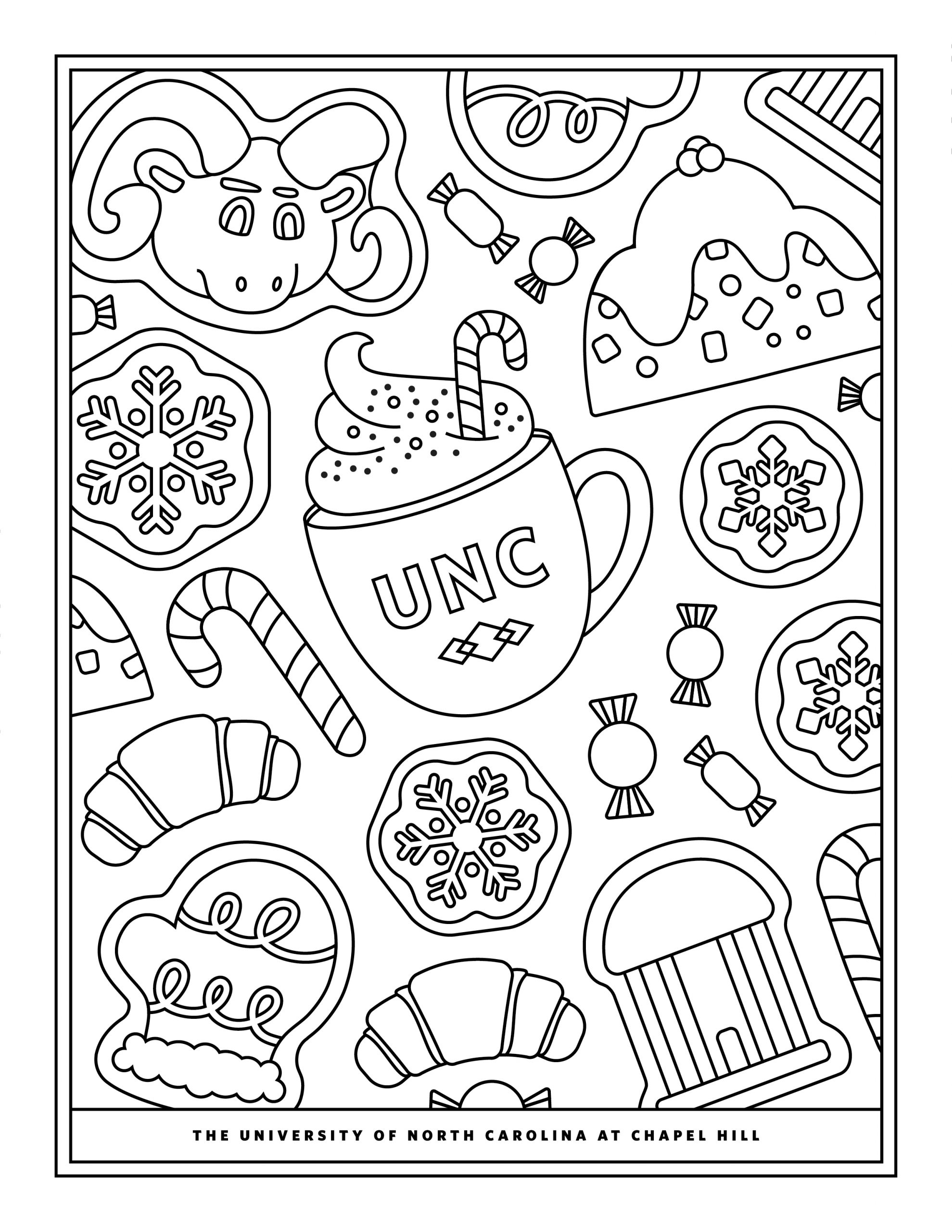 Coloring pages happy holidays