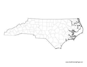 North carolina coloring page