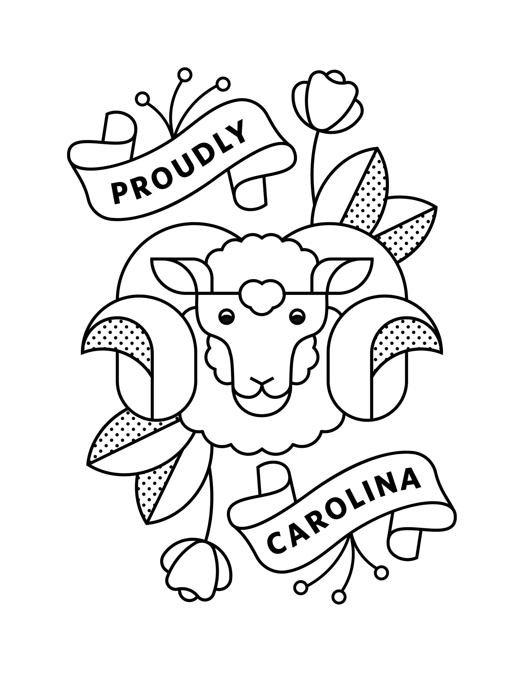 Take a break with carolina themed coloring pages social media at