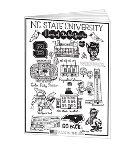 Nc state wolfpack julia gash page coloring book w crayons â red and white shop