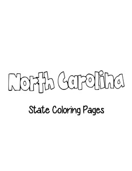 North carolina state coloring pages by loving life in kindergarten