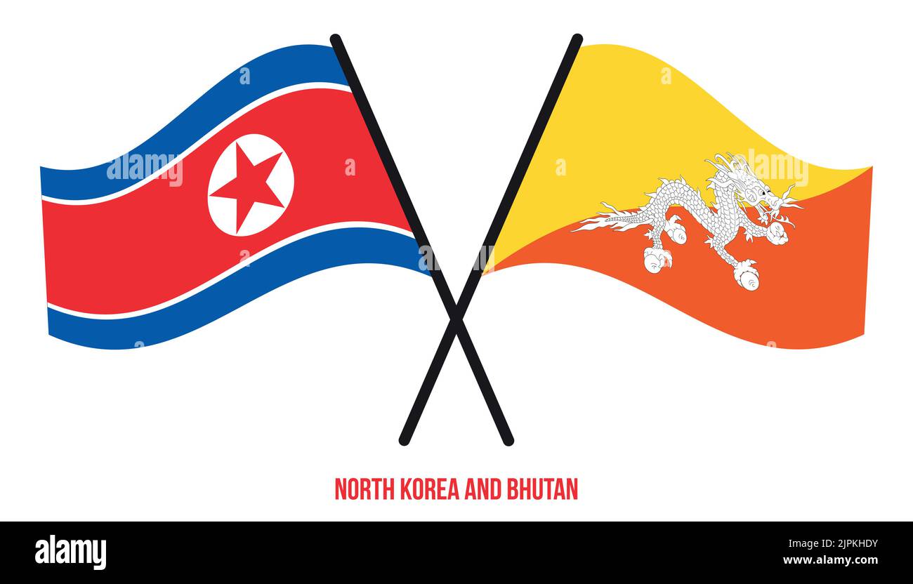 North korea waving flag stock vector images