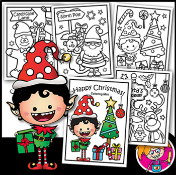 Happy christmas coloring mini clipart black and white coloring pages
