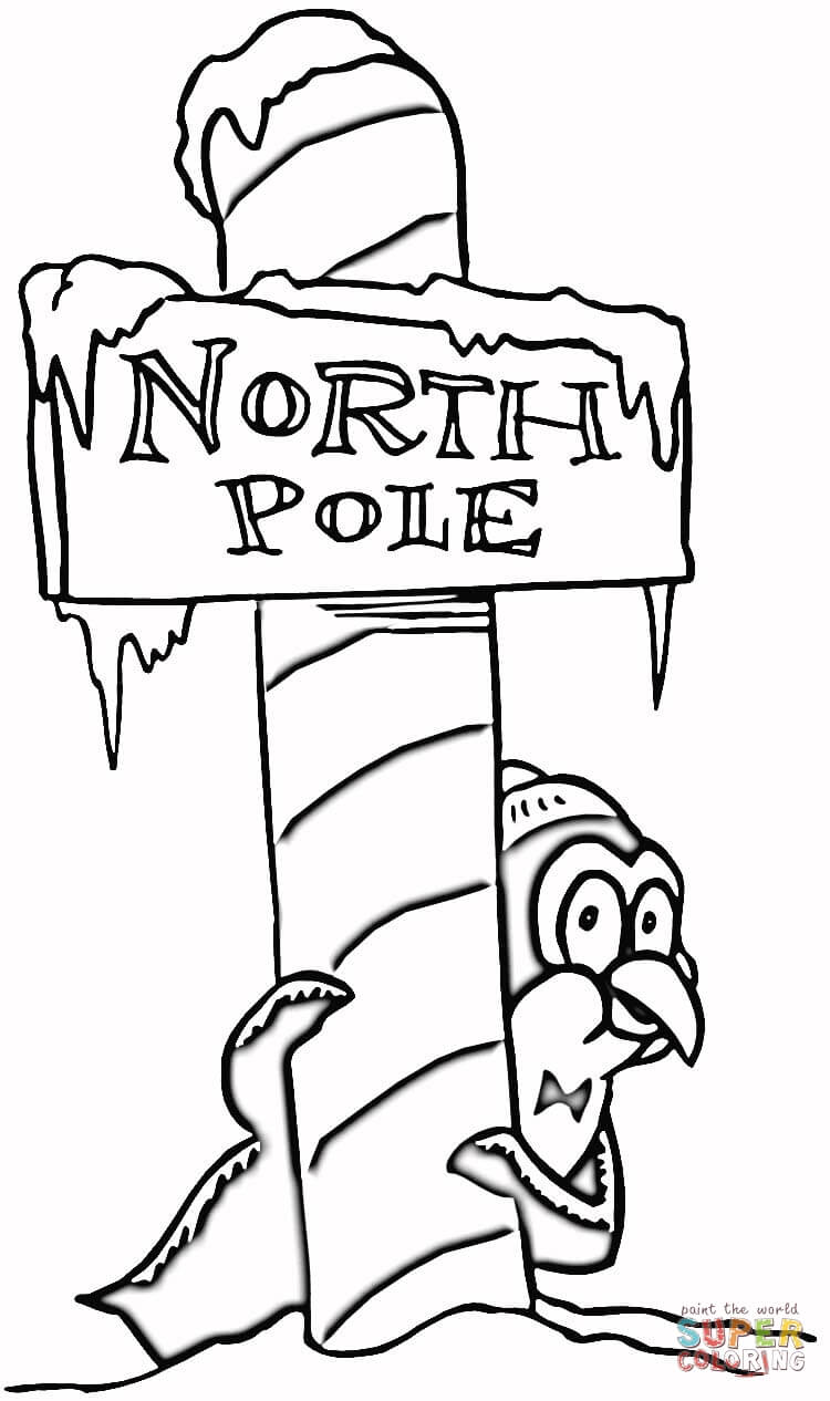 Christmas north pole coloring page free printable coloring pages