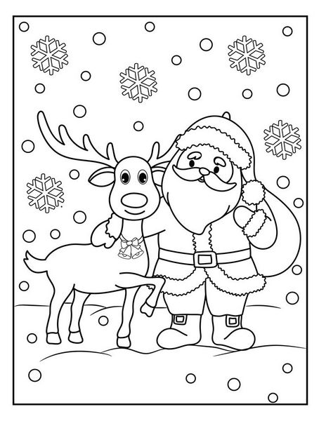 Santa claus coloring pages