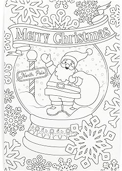 Bright creations pack blank christmas postcards for kids coloring xmas holiday letter to santa x in office products