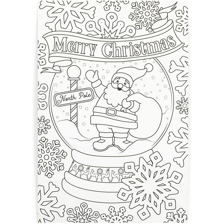 Pack blank christmas postcards for kids coloring xmas holiday letter to santa x in