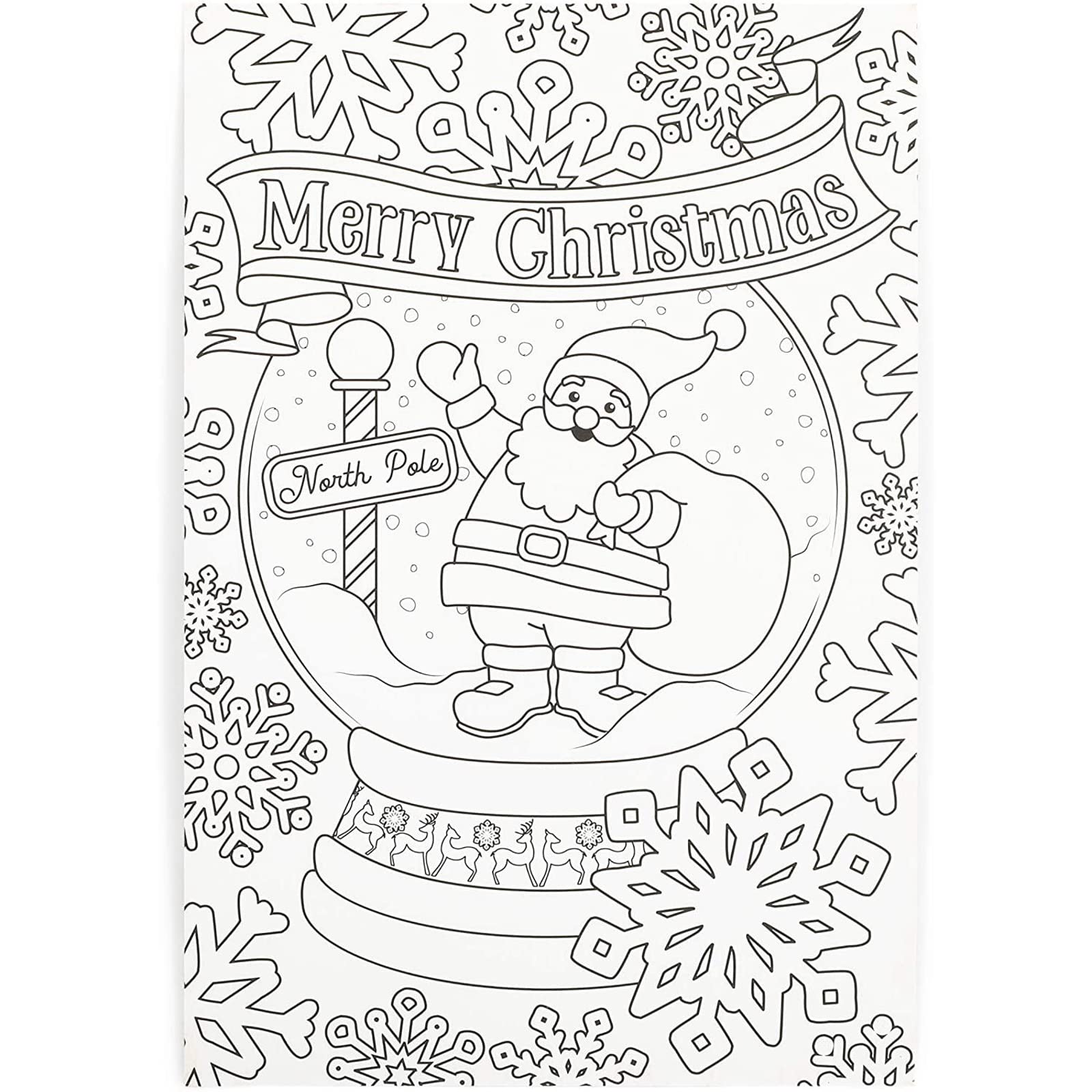Bright creations pack blank christmas postcards for kids coloring xmas holiday letter to santa x in office products
