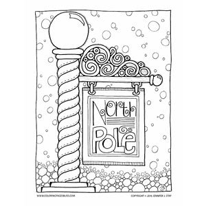 Discover the magic of christmas north pole coloring pages