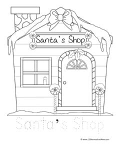 Free santas helpers christmas coloring pages