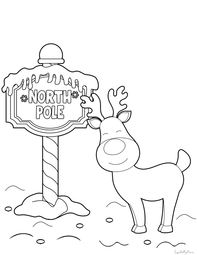 Free christmas printable coloring pages