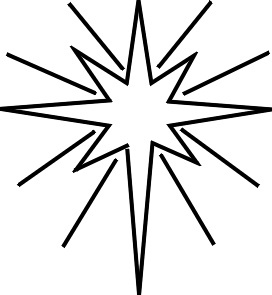 Christmas star ornament glowing coloring page for children christmas star nativity star star coloring pages