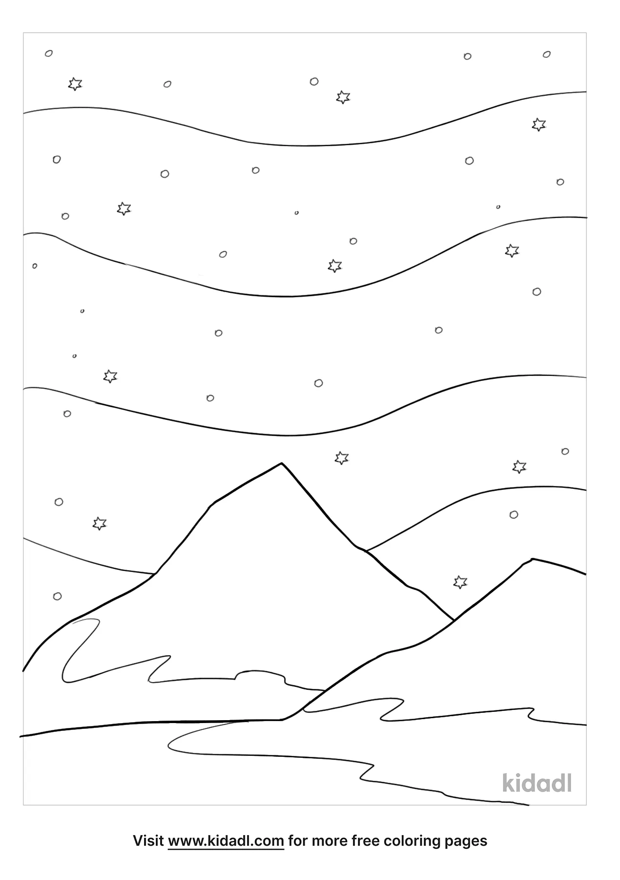 Free northern lights coloring page coloring page printables