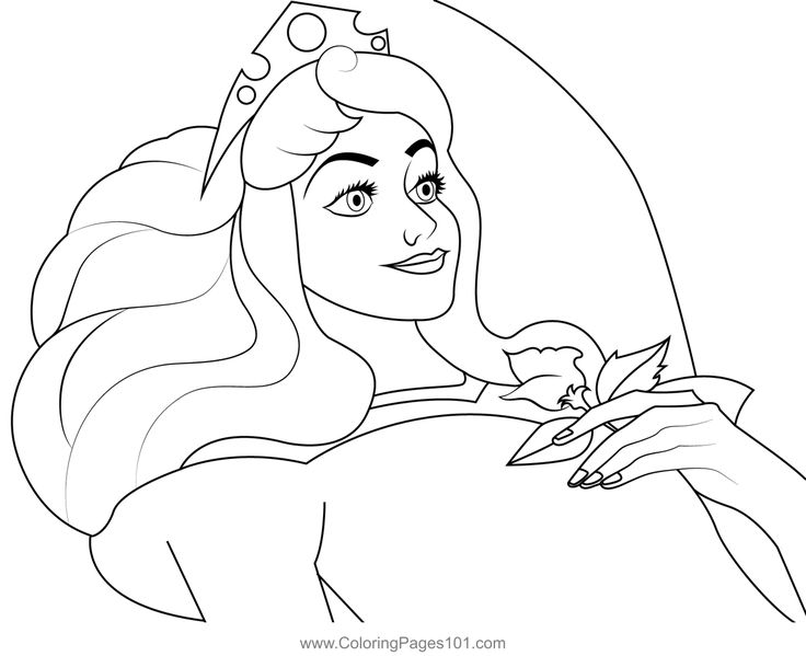 Pin on aurora coloring pages