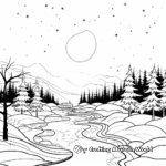 Winter solstice coloring pages