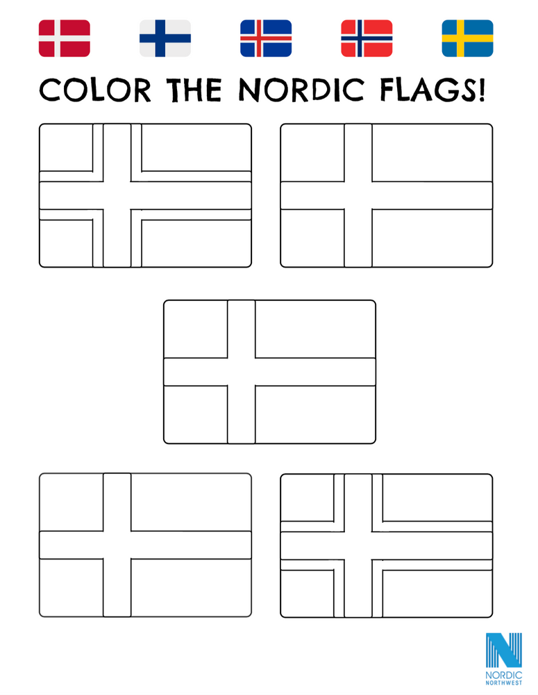 Nordic flag coloring page flag coloring pages norway flag flag