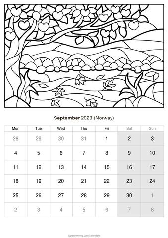 September calendar