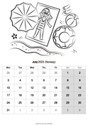 Norway printable calendars super coloring