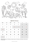 Norway printable calendars super coloring