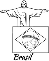 Flag of norway educational coloring page