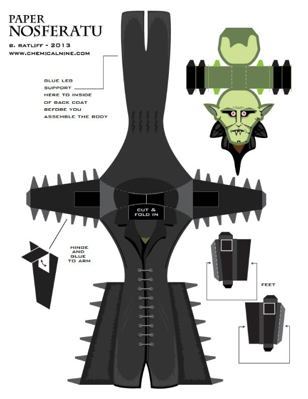 Nosferatu de chemical paper