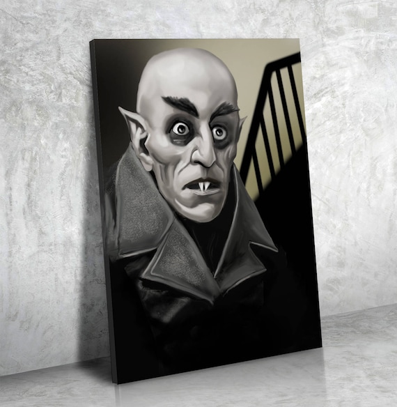 Dracula nosferatu count orlok vampire canvas wall art nosferatu print movie home decor bram stoker nosa