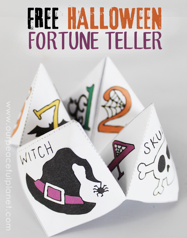 Free halloween cootie catcher template