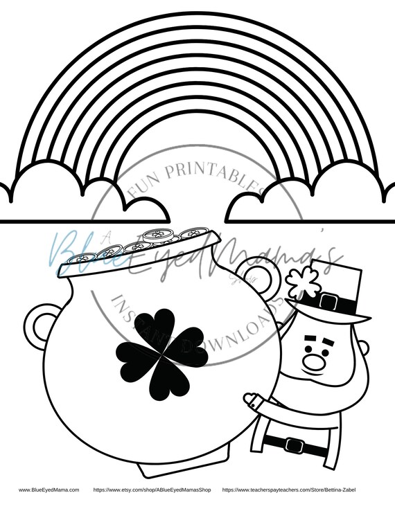 Leprechaun letter for the classroom and st patricks day coloring page printable