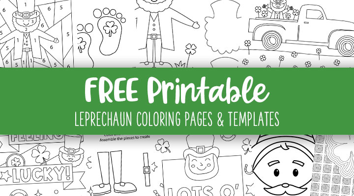 Leprechaun coloring pages templates