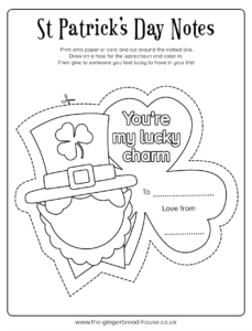 Free st patricks day printable notes