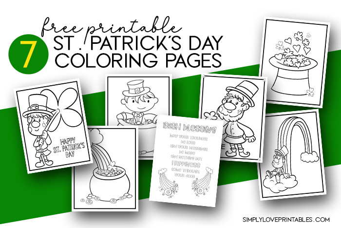 Free printable st patricks day coloring pages