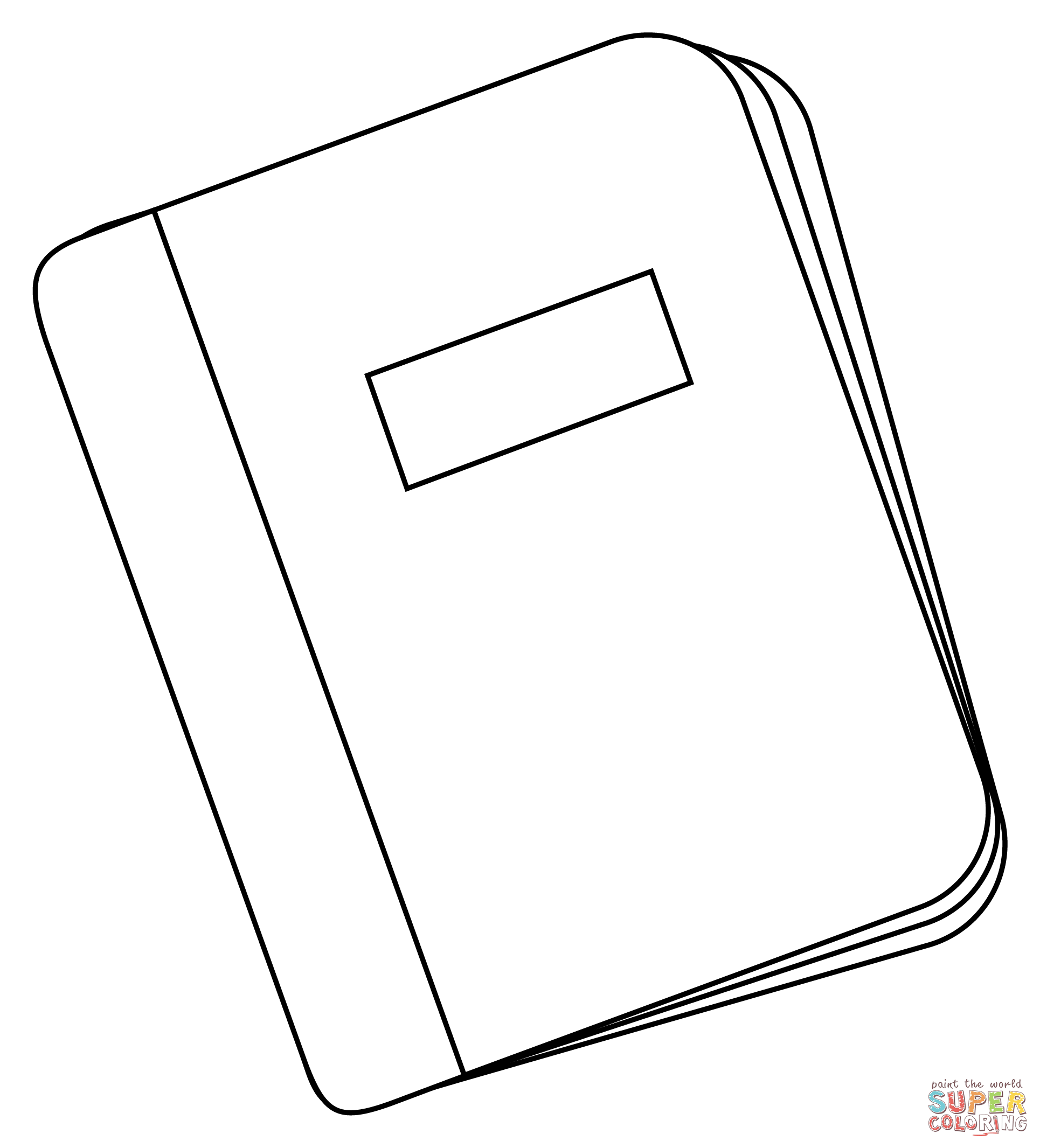 Notebook coloring page free printable coloring pages