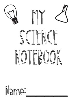 Science interactive notebook cover coloring page by teachingandleading