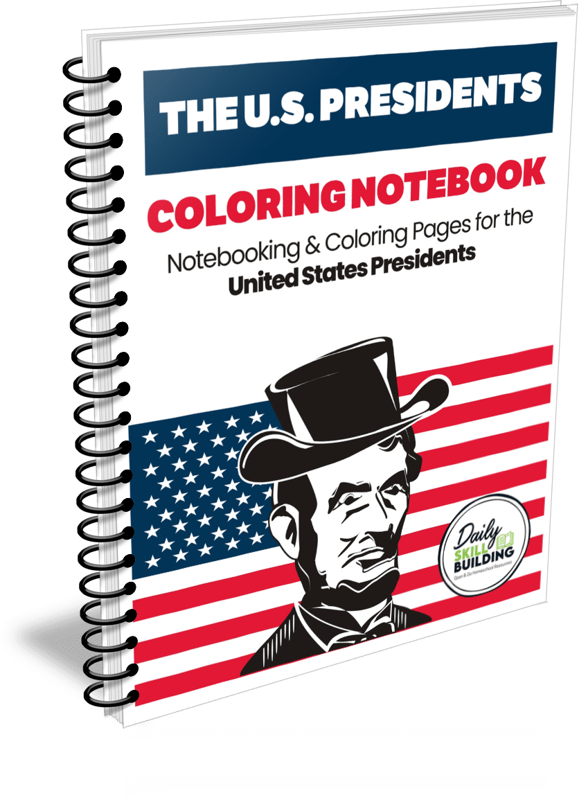 Us presidents coloring notebook