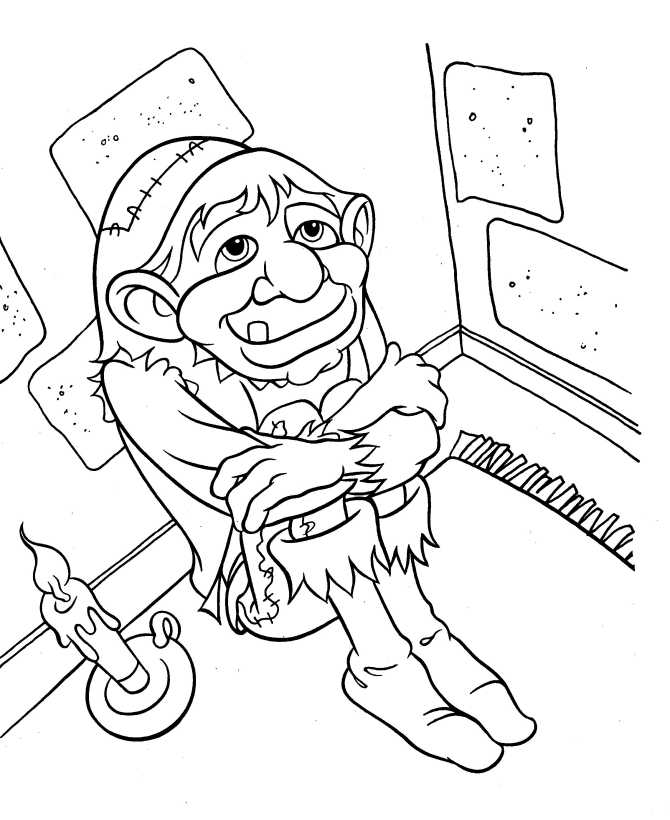 Hunchback of notre dame coloring page